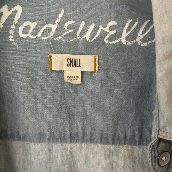 Madewell Light Denim Button-up shirt | size S - Picture 2 of 2